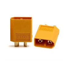 Разъем питания силовой XT60 60A 2pin, папа для RC