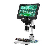 Мікроскоп цифровий з 7 РК на штативі, 3000мАг, MicroSD, 12Мп, 1-1200X, G1200