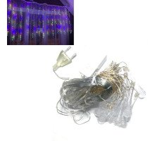 Гирлянда светодиодная новогодняя цветная Капля Росы 300 LED 3 x 1м