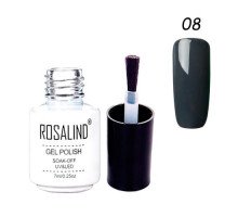 Гель-лак для ногтей маникюра 7мл Rosalind, шеллак, 08 муссон