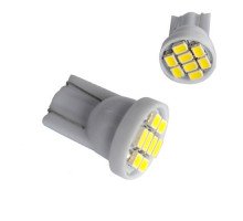 2x LED T10 W5W лампа в автомобиль, 8 SMD 3020