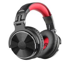 Наушники проводные OneOdio Studio Pro 10, складные, микрофон, черно-красные