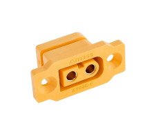 Разъем питания силовой Amass XT60E XT60 60А 2pin, мама, монтажный, на корпус