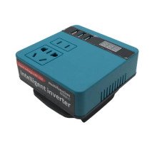 Інвертор 220В 120Вт для акумуляторів Makita 18-21В DC, з USB і дисплеєм