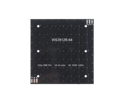 Матрица светодиодная WS2812B-64 8x8 RGB, адресная LED панель