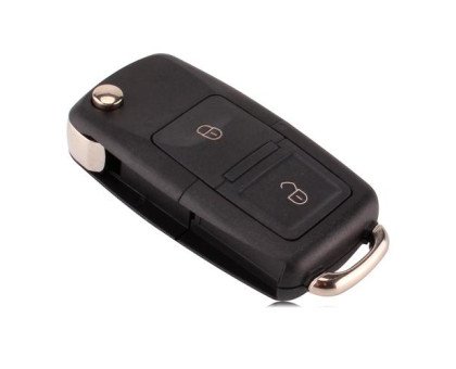 Викидний ключ, корпус під чіп, 2кн DKT0269, Volkswagen, без леза