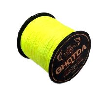 Шнур плетений рибальський 150м 4жили 0.28мм 16.3кг GHOTDA, жовтий