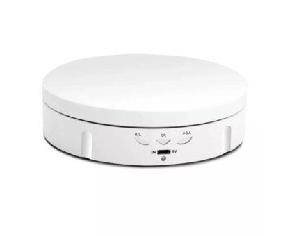 Стенд 14.5см для предметной съемки 360град, ДУ, платформы 18/22см, 3 скорости, белый