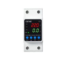 Реле контроля напряжения и тока с ЖК, 220В, 63А, 2DIN, GEYA GPS6-VA5 2P