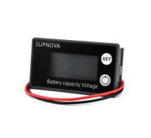 Індикатор заряду акумулятора % вольтметр 8-100В Li-ion LiFePO4, SUPNOVA