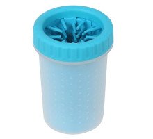 Стакан для миття лап, лапомийка 300мл 7см, Soft Gentle Silicone Bristles