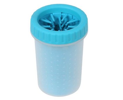 Стакан для мытья лап, лапомойка 300мл 7см, Soft Gentle Silicone Bristles