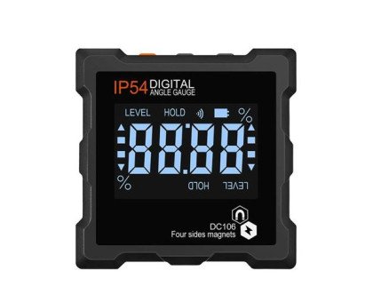 Кутомір електронний магнітний DC106 IP54, рівень, транспортир, інклінометр