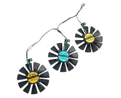 Вентиляторы 3шт 87мм 12В FDC10U12S9-C FDC10H12S9-C ASUS GTX 980 Ti R9 390X