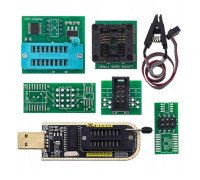 USB міні програматор CH341A 24 EEPROM 25 Flash з набором перехідників і кліпсою