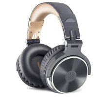 Наушники проводные OneOdio Studio Pro 10, складные, микрофон, серо-бежевые