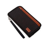 Портмоне клатч візитниця з RFID-захистом, 17 відділень, 23x13см, текстиль
