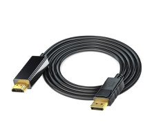 Кабель DisplayPort - HDMI 4K 30Гц 1.7м однонаправлений позолочений