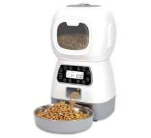 Кормушка автоматическая для домашних животных 3.5л умная, Elf Pet Feeder