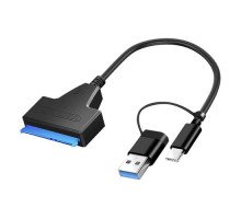 Перехідник USB 3.0/USB-C - SATA 2.5 для жорсткого диска HDD SSD до 5Гбіт/с