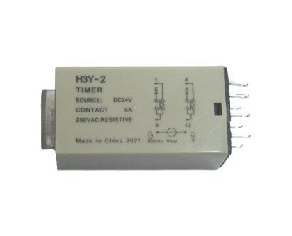 Реле часу, таймер CKCAGNL H3Y-2, 0-5c 24В 5А на DIN-рейку