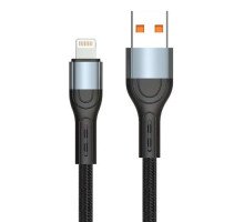Кабель USB — Lightning 1м Pavareal Q06i 120Вт Fast Charge, в обплетенні