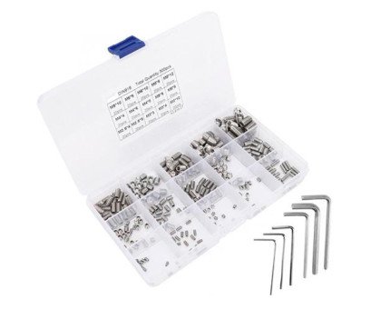 300x Винт установочный DIN916 с внутренним шестигранником M2.5-M8, нержавейка