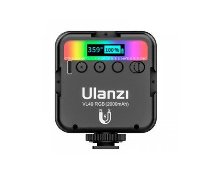 Накамерне LED-освітлення RGB, 1/4 магніт, 2000мАг, фотосвітло ULANZI VL49