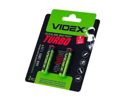 Батарейка AAА LR03 Videx Turbo Alkaline лужна 1.5В