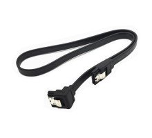 Кабель шлейф SATA - SATA кутовий, для DVD HDD SSD, до 6Гбіт/с, 40см