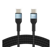 Кабель Type-C - Type-C 1м Pavareal Q33CTC PD 100Вт , в оплетке