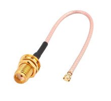 Кабель переходник SMA - IPEX-1 мама - мама, пигтейл удлинитель для антенн 10см