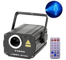 Лазерна установка RGB анімаційна 1.4Вт портативна, пульт ДК, F2800