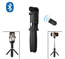 Монопод селфи палка штатив 3в1, 24-65 см, Bluetooth, пульт ДУ, L01S