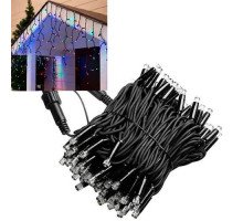 Гирлянда светодиодная новогодняя цветная Бахрома 120 LED 5м, уличная