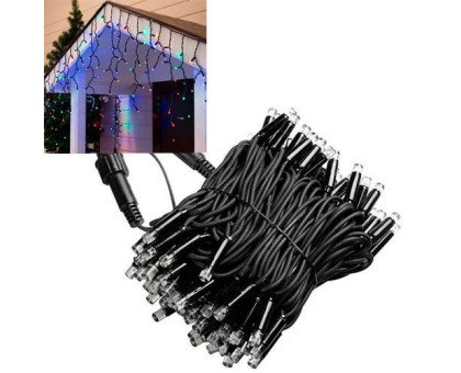 Гирлянда светодиодная новогодняя цветная Бахрома 120 LED 5м, уличная