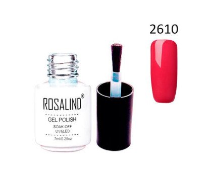 Гель-лак для нігтів манікюру 7мл Rosalind, шеллак, 2610 журавлинний