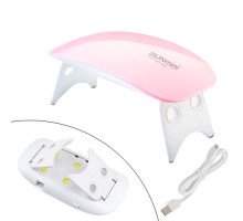 УФ-лампа для сушки, наращивания гелевых ногтей SUN Mini 6Вт LED+UV USB