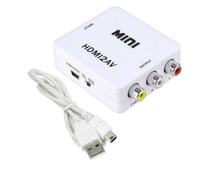 HDMI - AV RCA конвертер видео, аудио, белый