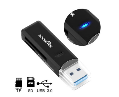 USB 3.0 SD SDHC MMC MicroSD TF кардрідер Rocketek