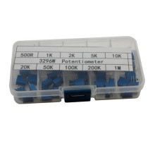 50x Потенциометр 3296W 500Ом - 1МОм, набор