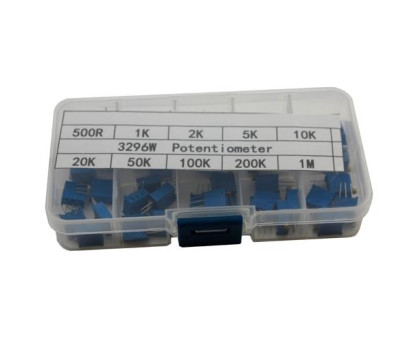 50x Потенциометр 3296W 500Ом - 1МОм, набор