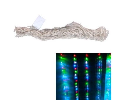 Гірлянда світлодіодна новорічна кольорова Штора Дощик 240 LED 3.2 x 2м