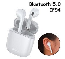 Наушники беспроводные, гарнитура с кейсом Baseus Encok W04 Bluetooth, Белые