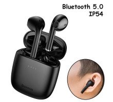 Наушники беспроводные, гарнитура с кейсом Baseus Encok W04 Bluetooth, Черные