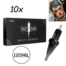 10x Модульная игла 1209RL 0.35мм, картридж для тату мембранный, контур