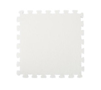 Килимок пазл плюшевий підлоговий 30x30см м’який, 10шт, EVA, білий