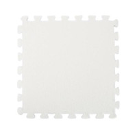 Килимок пазл плюшевий підлоговий 30x30см м’який, 10шт, EVA, білий