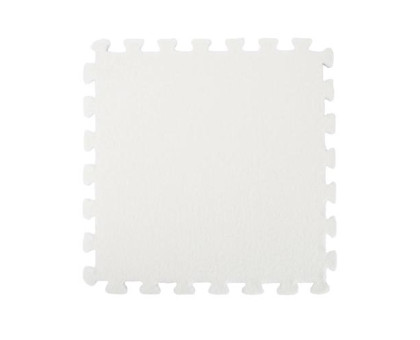 Коврик пазл плюшевый напольный 30x30см мягкий, 10шт, EVA, белый