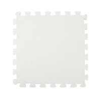 Килимок пазл плюшевий підлоговий 30x30см м’який, 10шт, EVA, білий